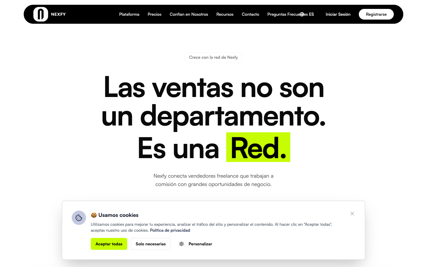 Nexfy App: Plataforma & Red Global de Agentes de Ventas