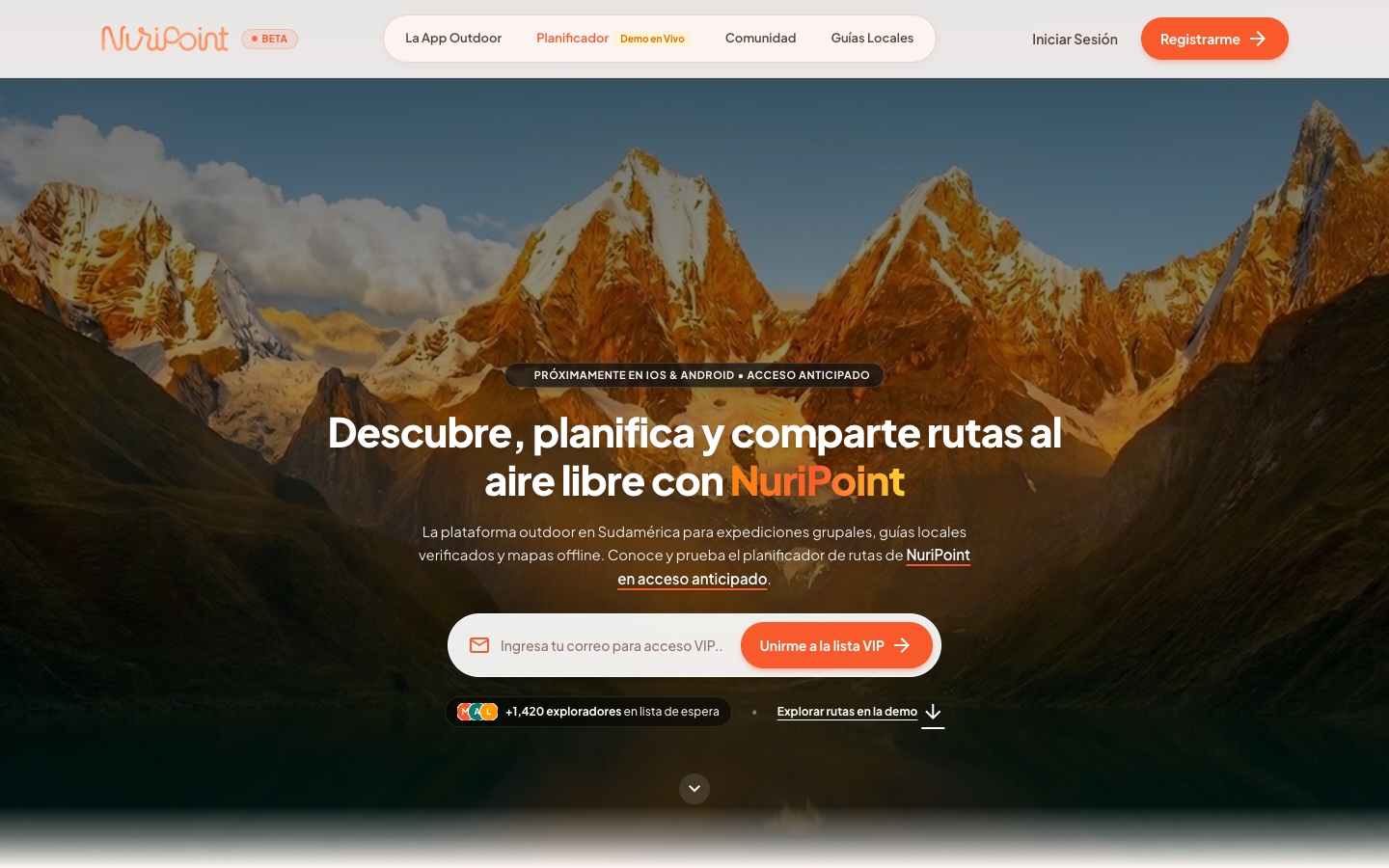 NuriPoint: Plataforma de Inteligencia Outdoor & Senderismo